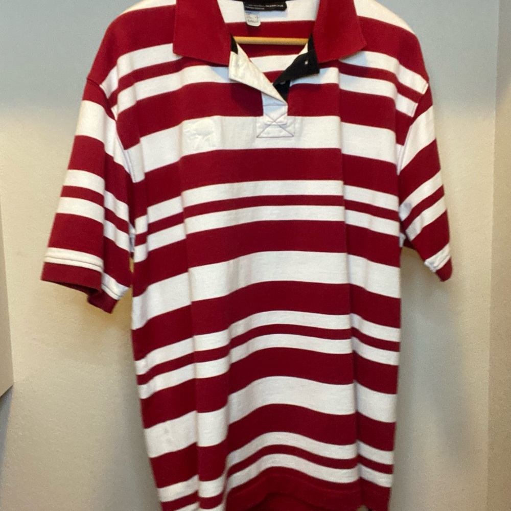 Rocawear Bold Red and White Polo Shirt